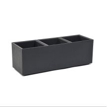 FLOWERPOT PLASTIC KARO 90X30X30CM ANTRA