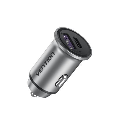 3. Ładowarka samochodowa Vention USB-A USB-C 30W PD