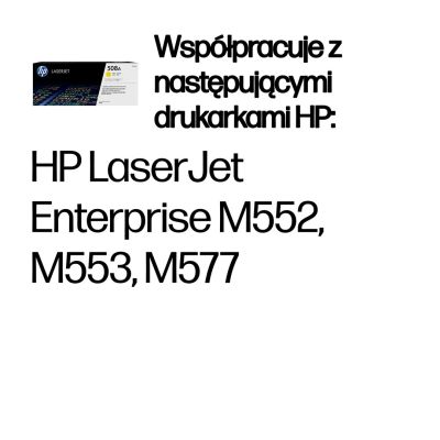 9. TONER CARTRIDGE 508A YELLOW/.
