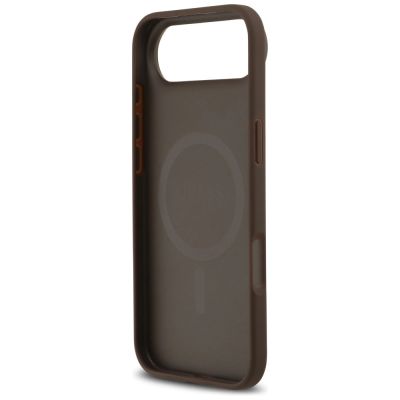 7. Etui Guess 4G Circle Classic Logo MagSafe na iPhone Air - brązowe