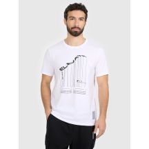 T-shirt regular z nadrukiem męski 4F 4FRAW25TTSHM3845-10S