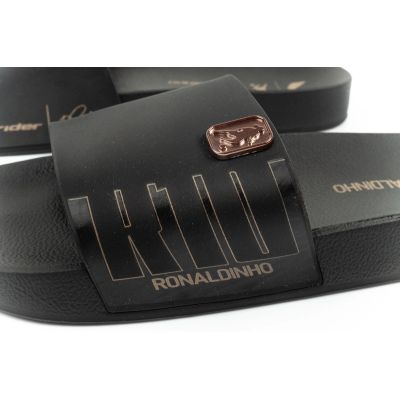 5. Rider buty klapki męskie sportowe R10 Slide wygodne czarne laczki