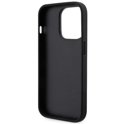 7. Etui Karl Lagerfeld Saffiano Karl & Choupette na iPhone 14 Pro 6- srebrne