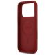 7. Etui Guess Silicone Script Metal Logo MagSafe na iPhone 17 Pro - czerwone