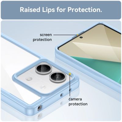 6. Etui Outer Space Case z żelową ramką do Xiaomi Redmi Note 13 5G - niebieskie