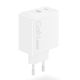 2. Ładowarka sieciowa Lenovo G0A6065WEU GaN 2x USB-C 65W biała
