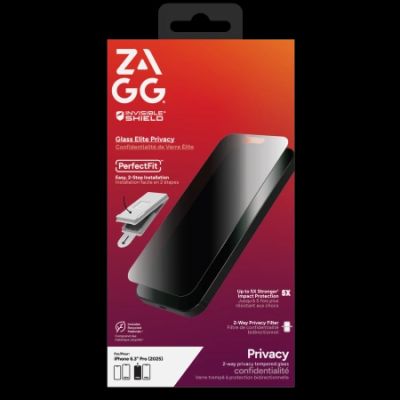 Szkło prywatyzujące ZAGG Invisibleshield Glass Elite Privacy na iPhone 17 Pro