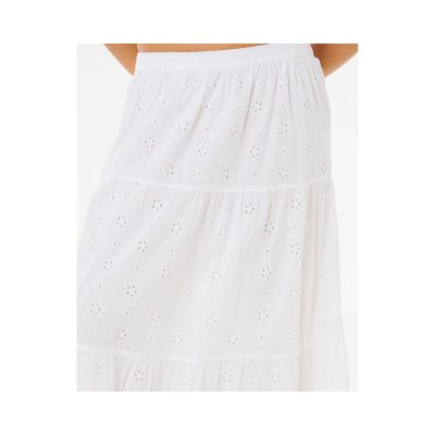 5. Spódnica damska RIP CURL Oasis Broderie Maxi Skirt biała