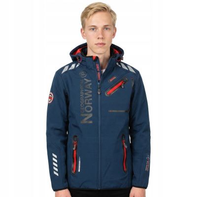7. Geographical Norway Softshell ROYAUTE DB NAVY RED MEN 068 (WY2001H/GN/Navy / Red)
