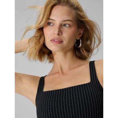 3. Crop-top slim w paski damski  4F 4FRAW26TSLEF373-20S