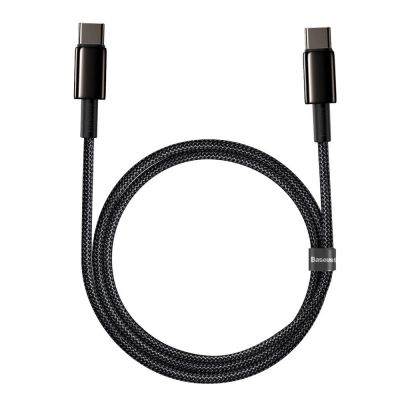 2. Kabel Baseus CATWJ-01 USB-C - USB-C PD QC 100W 5A 1m - czarny