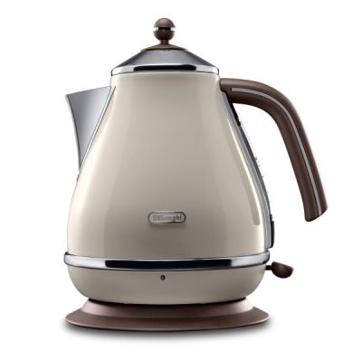 7. Czajnik elektryczny DeLonghi Icona Vintage KBOV 2001.BG (2000W 1.7l; kolor kremowy)