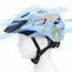 6. Kask rowerowy dziecięcy MTB Wozinsky z odpinanym daszkiem 48-52 cm - jasnoniebieski