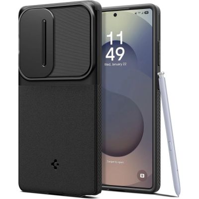 Etui Spigen Optik Armor na Samsung Galaxy S25 Ultra - czarne