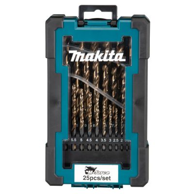 MAKITA ZESTAW WIERTEŁ DO METALU HSS-G M-FORCE 25szt.1-13mm