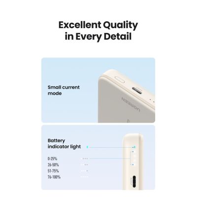 10. Powerbank Ugreen PB561 10000mAh Kremowy