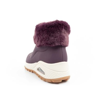 5. Skechers Uno Rugged buty sportowe damskie botki ocieplane zimowe fioletowe
