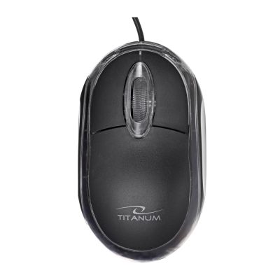 3. Zestaw klawiatura + mysz TITANUM TK106 (USB 2.0; (US); kolor czarny; optyczna)