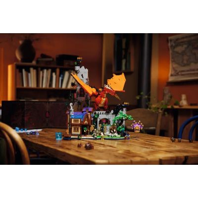 5. LEGO IDEAS 21348 Dungeons & Dragons: Opowieść czerwonego smoka