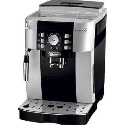 2. Ekspres ciśnieniowy automatyczny DeLonghi Magnifica ECAM 21.117.SB (1450W; kolor srebrny)