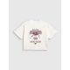 5. T-shirt boxy z nadrukiem dziewczęcy 4F 4FJRAW26TTSHF4239-11S