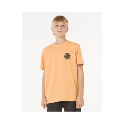 T-Shirt dziecięcy RIP CURL Wetsuit Icon Tee - Kids pomarańczowy