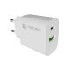 2. NATEC ŁADOWARKA SIECIOWA RIBERA 1X USB-A + 1X USB-