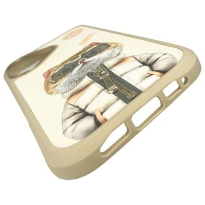 8. Etui Nimmy Cool&Cute 2.0 Cat na iPhone 16 - zielone