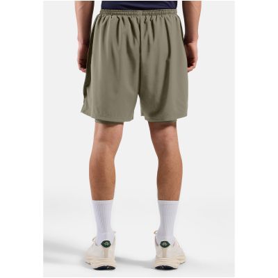 3. Spodenki męskie Odlo ESSENTIAL 6 INCH 2-in-1 short beżowe