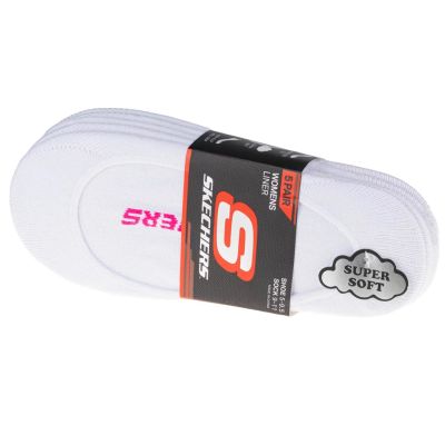 Skechers 5pk Womens Non Terry Socks S110703-WHT Białe 36-40