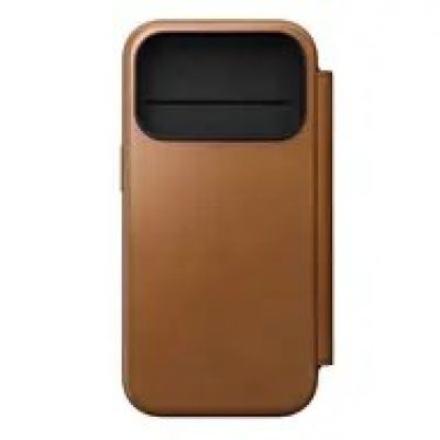 9. Nomad Modern Leather Folio pokrowiec na telefon komórkowy 16 cm (6.3") Opalony/Jasnobrązowy