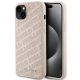 Etui Karl Lagerfeld Quilted K Pattern na iPhone 15 Plus / 14 Plus - różowe