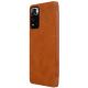 6. Nillkin Qin Case etui do Xiaomi Redmi Note 11 Pro+ (China) / Redmi Note 11 Pro (China) / Mi11i HyperCharge osłona na aparat kabura pokrowiec obudowa z klapką brązowy