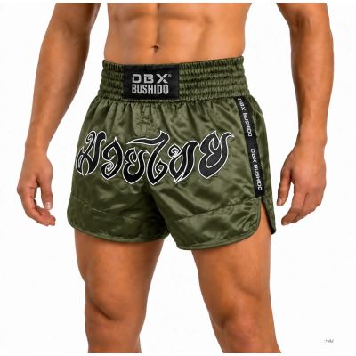 Spodenki tajskie męskie ARMY GREEN V2 COMBATWEAR | DBX Bushido