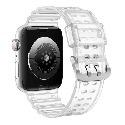 5. Pasek Strap Triple Protection do Apple Watch 38 / 40 / 41 mm opaska bransoleta - przezroczysty