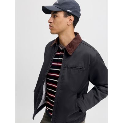 6. Jack&Jones kurtka pilotka JORNORREBRO WORKER JACKET 12282903 BLACK/CORDUROY C