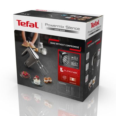 5. Mikser ręczny Tefal Powermix Silence HT650E 600 W Srebrny