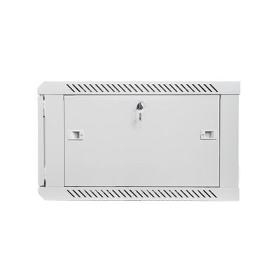 4. Szafa jednosekcyjna Lanberg WF01-6606-10S (6U; 368mm / 600mm / 600 mm; wisząca; Szklane; 19''; kolor szary)