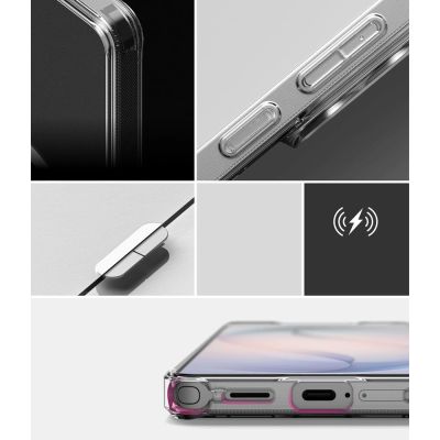 6. Etui Ringke Fusion Magnetic MagSafe na Samsung Galaxy S26 Ultra - przezroczyste