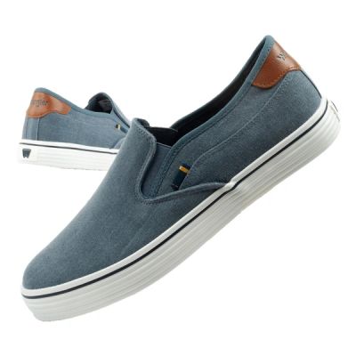 Wrangler buty męskie sportowe Calypso trampki Slip-On niebieskie