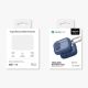 14. Etui AMAZINGTHING Titan Pro Mag Case Clear do AirPods Pro 3 - niebieskie