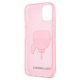 7. Etui Karl Lagerfeld Glitter Karl's Head na iPhone 13 mini - różowe