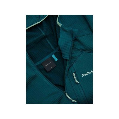 4. Bluza męska PEAK PERFORMANCE M Trail Polartec Power Grid Zip Hood kolor zielony
