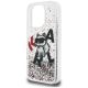 6. Etui Karl Lagerfeld Liquid Glitter Choupette Logo na iPhone 16 Pro Max - przezroczyste