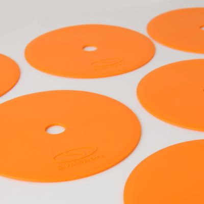 3. Płaskie znaczniki pola - okrągłe 15 cm - 12x pomarańczowy SMJ sport ZPO-O