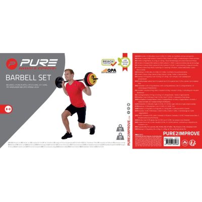 9. SZTANGA SKŁADANA KOMPOZYTOWA 20KG 130CM PURE 2 IMPROVE