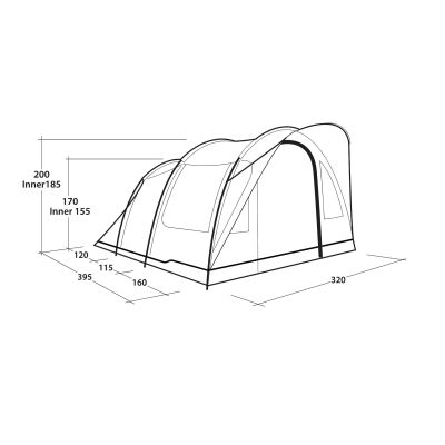 2. Outwell Sky 5 5 os. Niebieski Namiot tunelowy