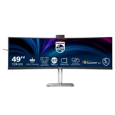 31. Philips 49B2U6900CH/00 monitor komputerowy 124 cm (48.8") 5120 x 1440 px Dual QHD LCD Czarny