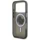 7. Etui Karl Lagerfeld IML Glitter Karl & Choupette Sketch Logo MagSafe na iPhone 17 Pro - czarne
