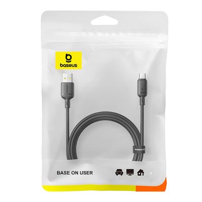 2. Kabel Baseus Silky 3A USB-A - USB-C 1m - czarny